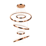LumiOrbit 5-Ring Modern LED Pendant Chandelier