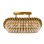 CrystalLux Oval Gold LED Chandelier