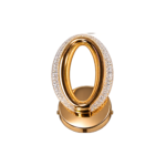 Luxury Golden Oval Crystal Decorative Wall Light