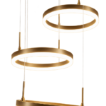 LumiRing Gold Modern LED Pendant Chandelier