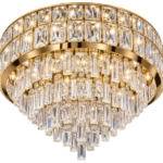 CrystalCascade Gold Luxury LED Chandelier