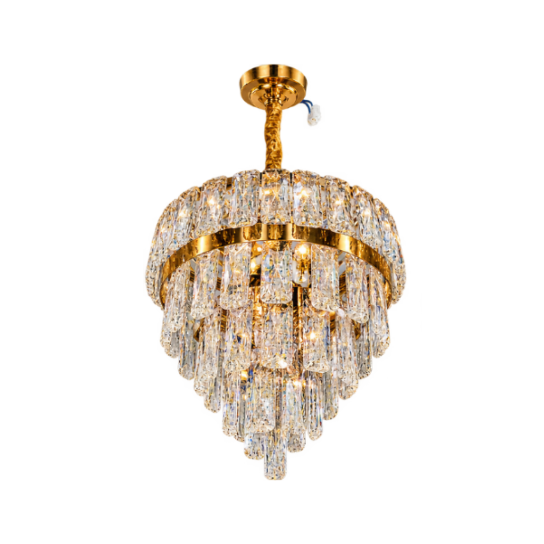 1(14) Luxury Crystal Hanging Chandelier - Image 1