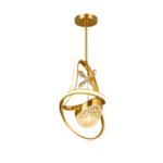 Modern Gold Crystal Pendant Light