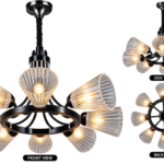 Modern 8-Light Decorative Hanging Chandelier