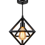 Modern Geometric Cage Hanging Light