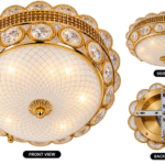 Luxury Crystal Flush Mount Ceiling Light