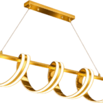 Modern 4-Ring LED Hanging Chandelier